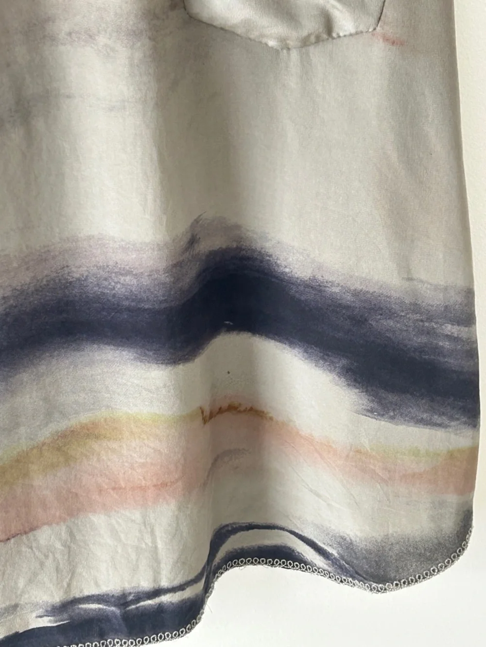 Aritzia Wilfred 100% Silk Watercolor Tank Top